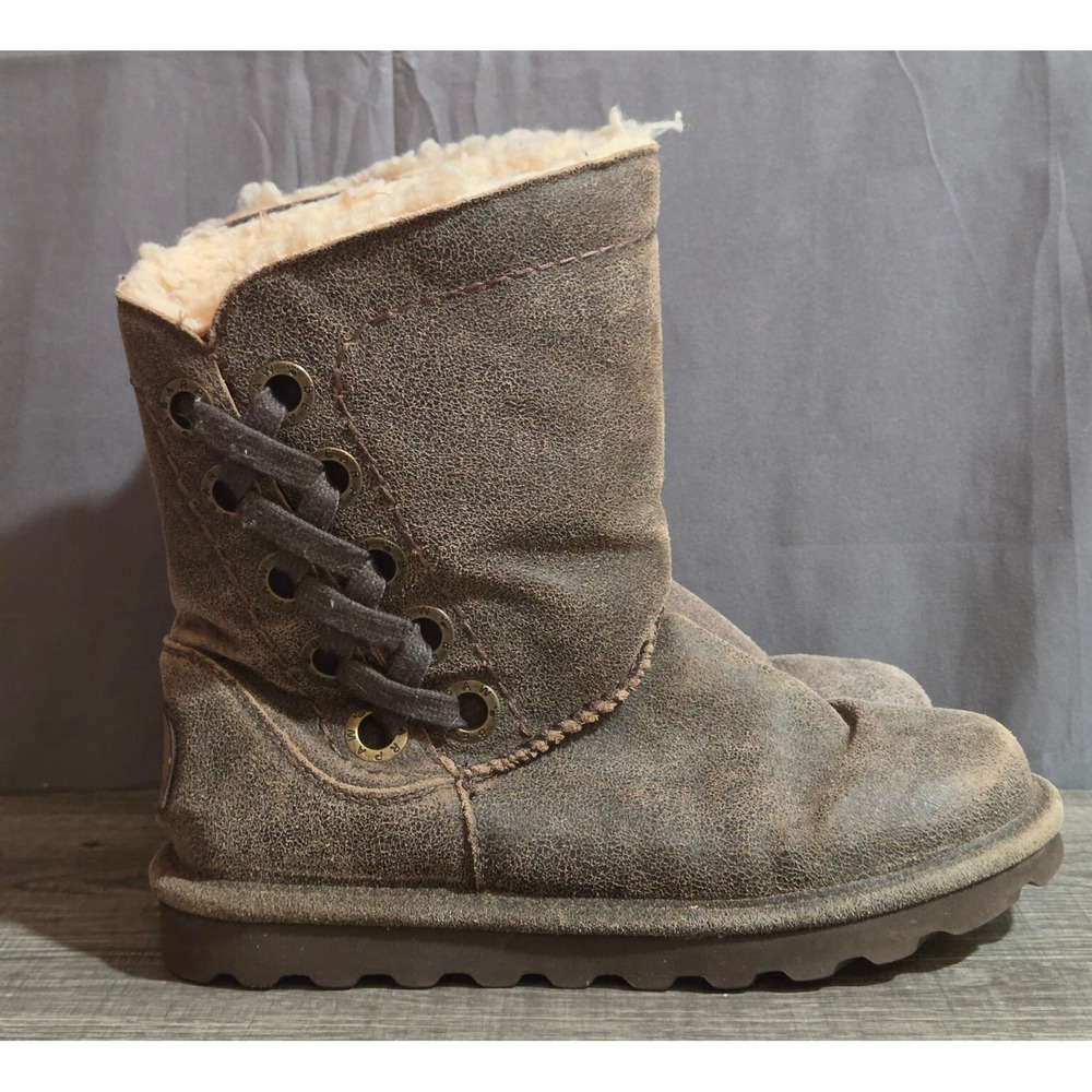 Bearpaw Morgan Distressed Boots Womens Size 7 Brown